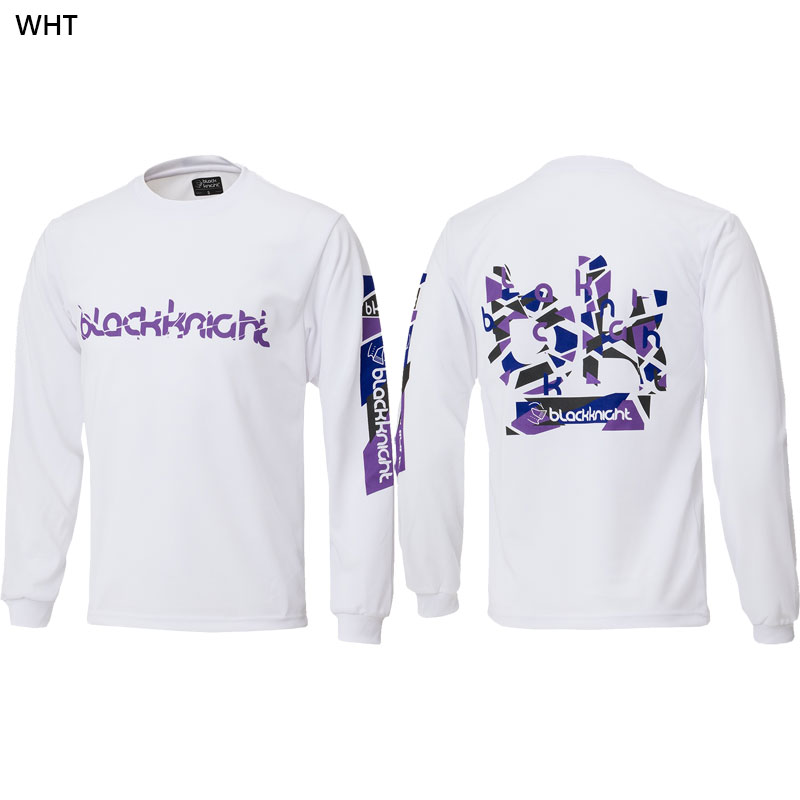 black knight バドミントンシャツ XL ロンＴ black knight ブラックナイト メンズ レディース ドライロングTシャツ