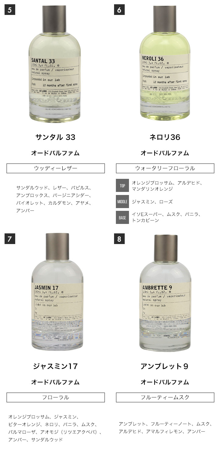 ミニ香水 原材料/ ルラボ LE LABO 香水 選べる 3本セット お試し 1.5ml