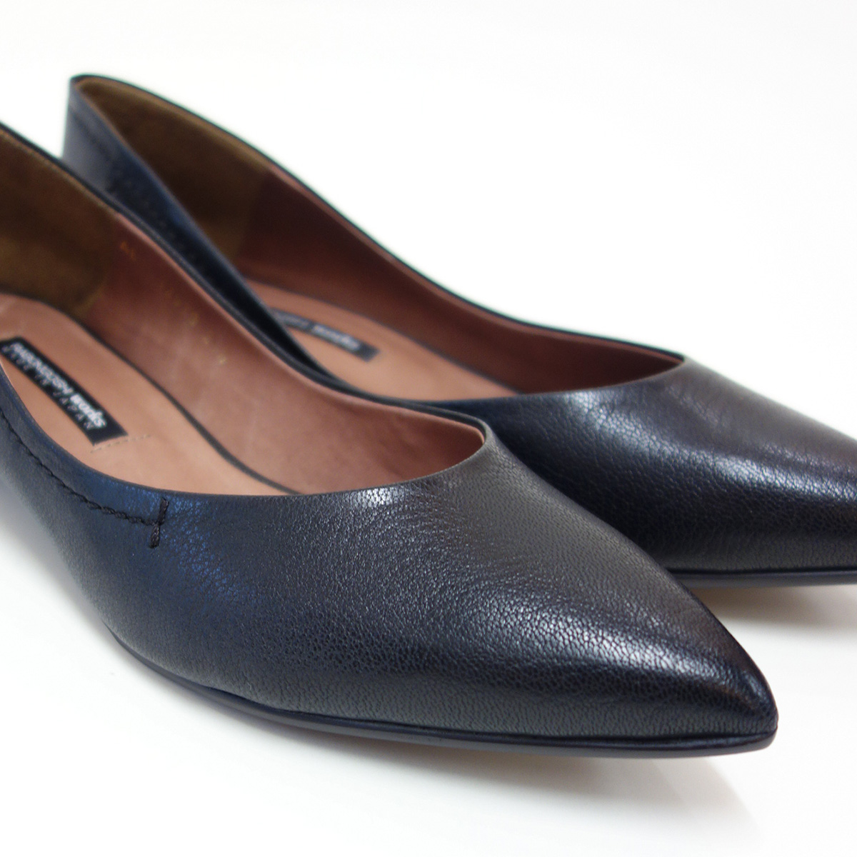 RABOKIGOSHI works（ラボキゴシ ワークス） 12679 ブラック  プレーンパンプス  天然皮革 2.5cmヒール ポインテッドトゥ シューズ「靴」 rabokigoshi works（ラボキゴシワークス） 12679 ブラック プレーン