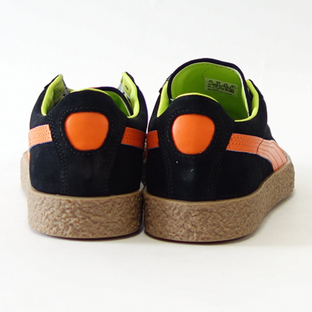 【SALE】 プーマ PUMA ミュンスター プーマ レジェンド 38421901 ブラック / Vibrant Orange （ユニセックス）スエードレザー ローカット レディース スニーカー メンズ「靴」 PUMA（プーマ） ミュンスター レジェンド 38421901 ブラック / Vibrant