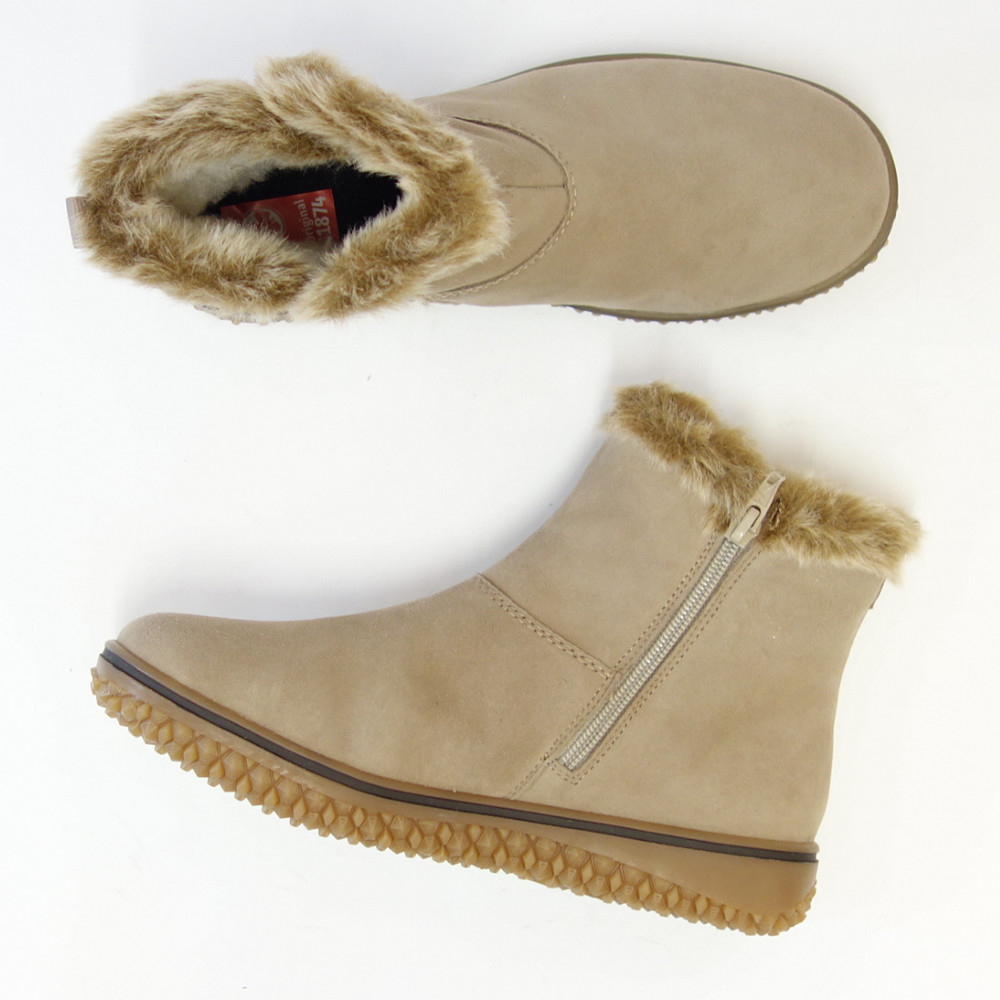 rieker リーカー Z4266 ベージュ お洒落で履き良い防水＆防寒ブーツ