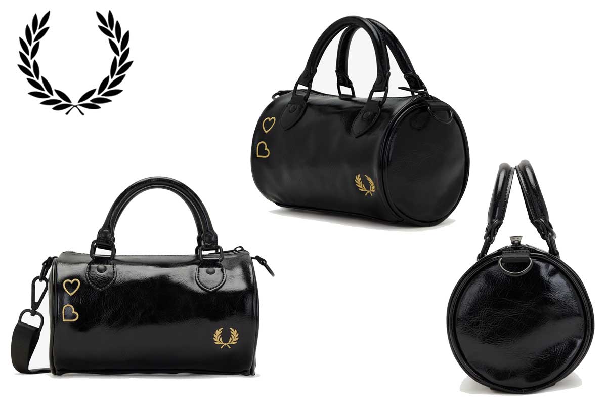 フレッドペリー バッグ FRED PERRY Amy Winehouse Mini Barrel Bag