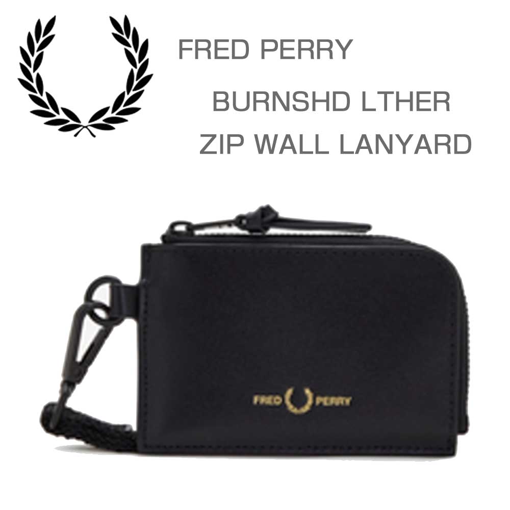 FRED PERRY フレッドペリー BURNSHD LTHER ZIP WALL LANYARD L6295102