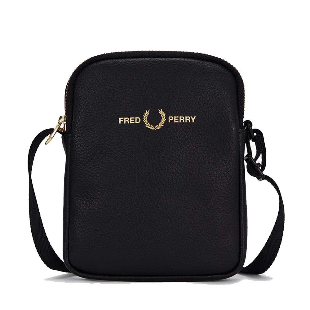 Fred Perry ボディバッグ ブラック FRED PERRY (フレッドペリー) ナイロン ウエストバッグ ボディ