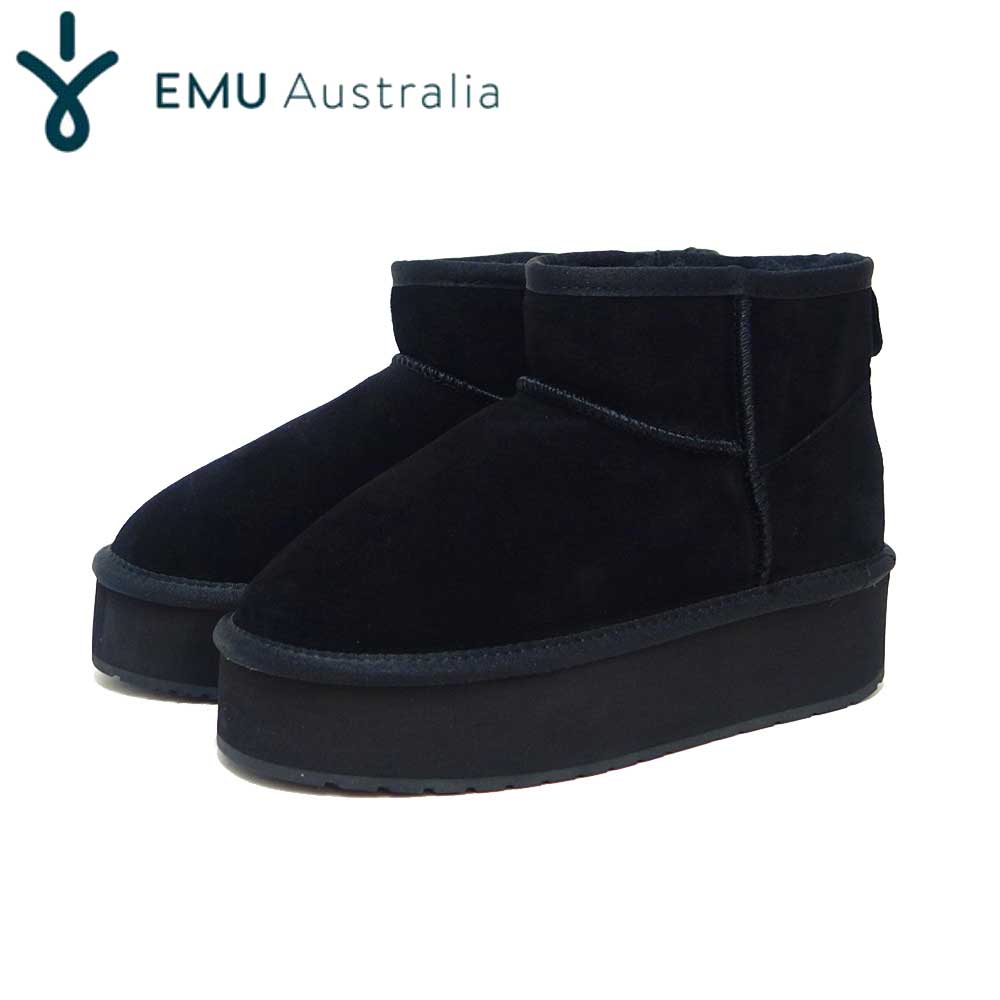 EMU / エミュPLATFORM MICRO WOOL W13159 厚底 エミュー EMU W13159 PLATFROM MICRO WOOL （レディース） ：ブラック