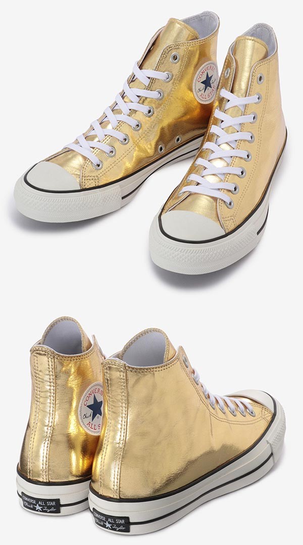 CONVERSE メタリックゴールド ハイカットスニーカー 楽天市場】コンバース オールスター スニーカー メンズ