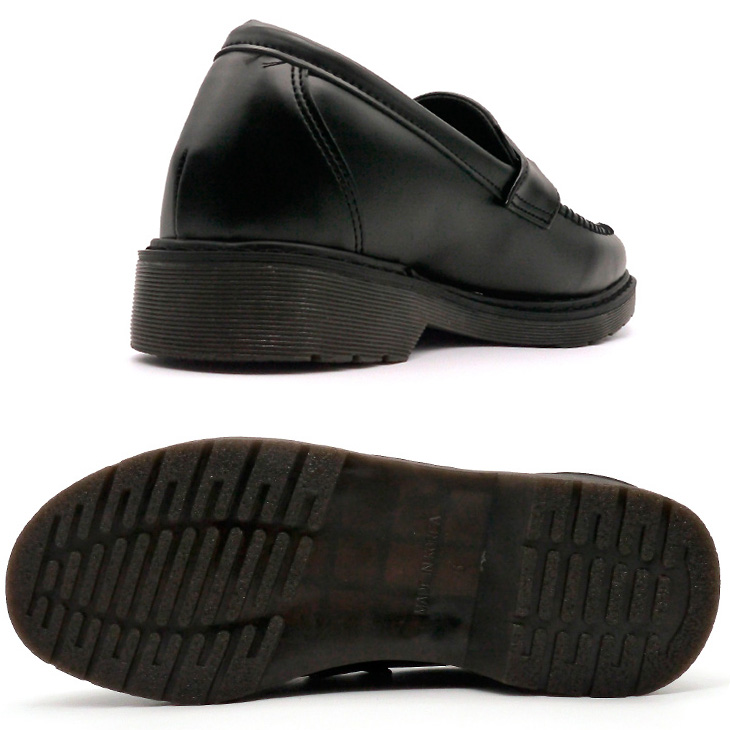 シークレットシューズ ローファー メンズ 5cmアップ 撥水 通気性