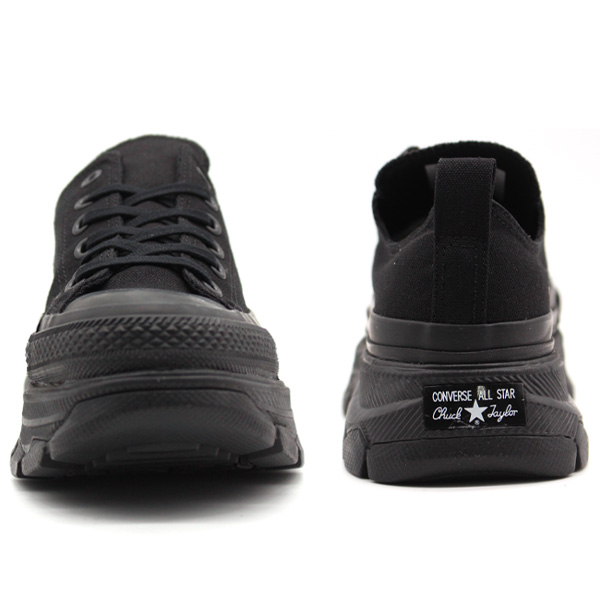 CONVERSE（コンバース） スニーカー レディース 靴 黒 白 厚底 撥水