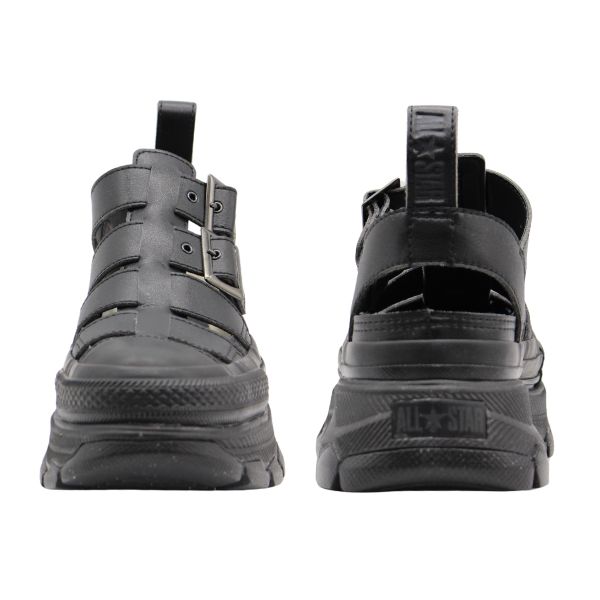 CONVERSE コンバース サンダル メンズ 靴 ブラック 黒 レザー