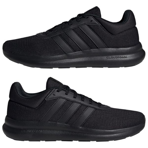 adidas（アディダス） スニーカー メンズ 靴 黒 ブラック 軽量 軽い