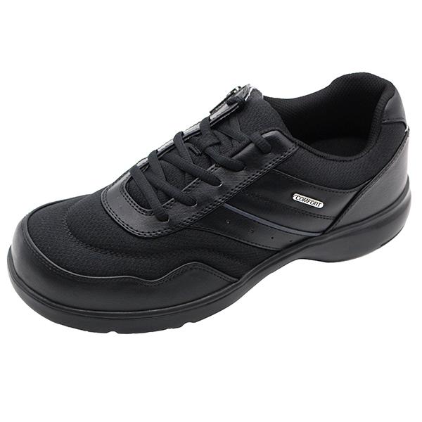 スニーカー メンズ 靴 黒 ブラック 軽量 軽い 幅広 4E 歩きやすい 滑りにくい ファスナー 履きやすい COMFORT WALKER コンフォートウォーカー CF0301｜shoesbase｜04