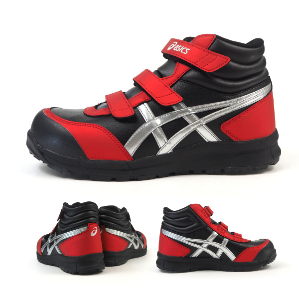 値下‼️新品アシックス 限定色 CP302/BLACK×CLASSIC RED ウィンジョブ アシックス asics プロスニーカー 安全作業靴 ウィン