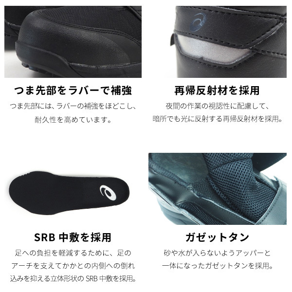 ウィンジョブ アシックス asics プロテクティブスニーカー 安全作業靴
