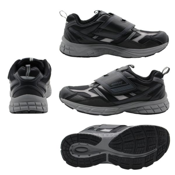 DUNLOP REFINED ダンロップ スニーカー メンズ 靴 黒 ブラック 白