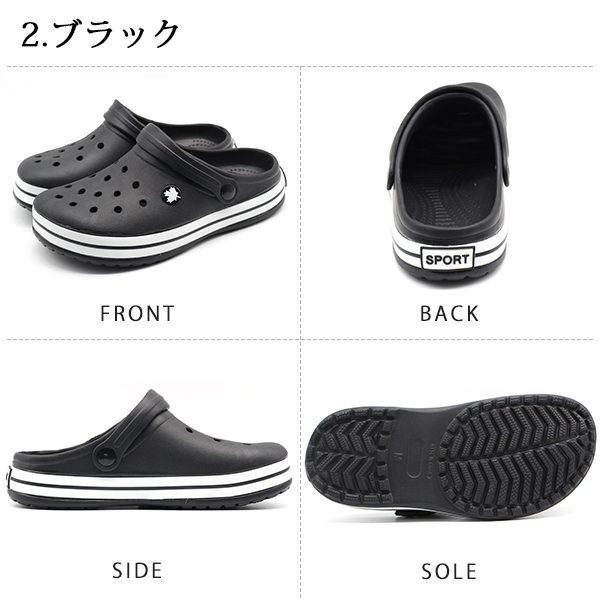 サンダル レディース 靴 2WAY 軽量 軽い サボサンダル クロッグ