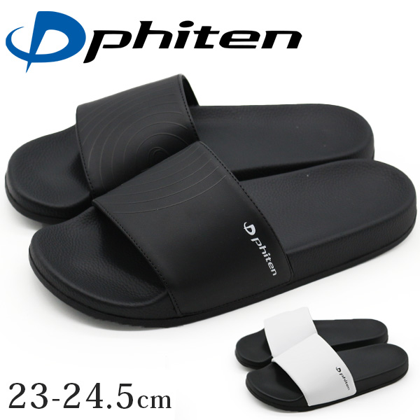 Phiten（ファイテン） サンダル レディース 靴 黒 ブラック 白