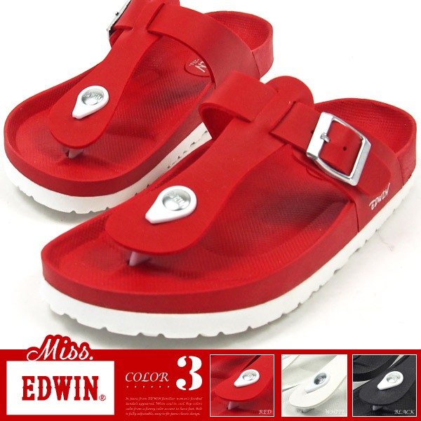 EDWIN（エドウィン） 23cm トングサンダル レッド 【新品未使用】ミナペルホネン Miss トングサンダル ミスエドウィン EDWIN 靴