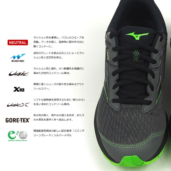 mizuno ミズノ ランニングシューズ ウエーブライダー GTX WAVE RIDER GTX J1GC187905 メンズ