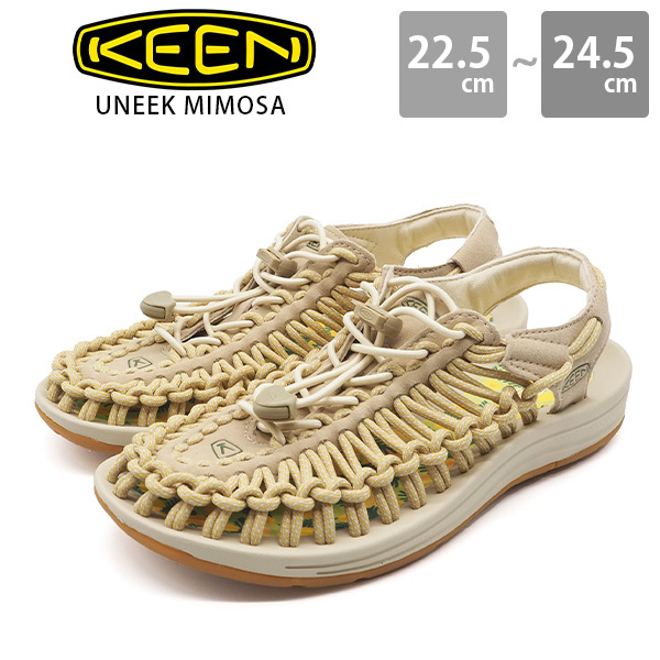 キーン サンダル レディース 靴 おしゃれ シンプル 国際女性デーモデル シューズ スニーカー ベージュ 夏 KEEN UNEEK ユニーク MIMOSA  ミモザ 1026343 : keen1026343 : シューズベース Yahoo! JAPAN店 - 通販 - Yahoo!ショッピング