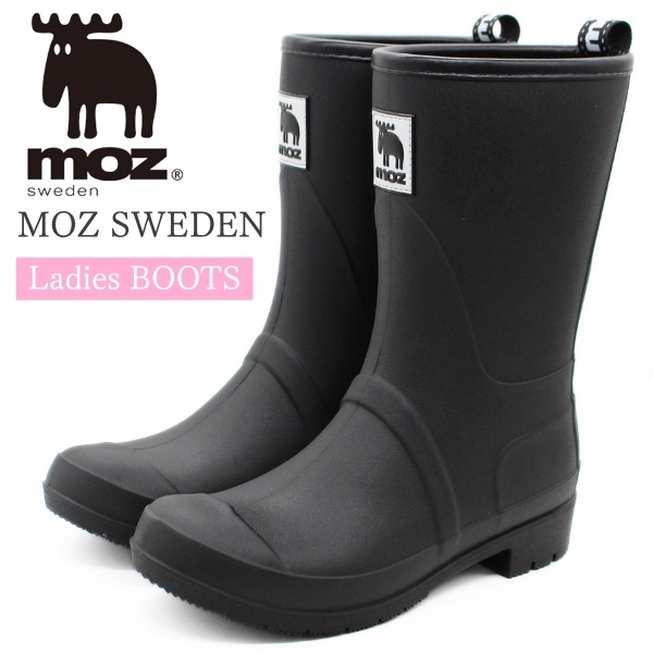 moz（モズ） レインブーツ レディース 長靴 レインシューズ 防水 雨の