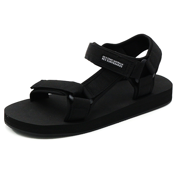 NEV SURF（ネブサーフ） サンダル メンズ 靴 スポーツサンダル 黒 軽量