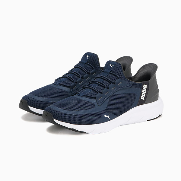 プーマ スリッポン レディース 靴 スニーカー 黒 ブラック 白 ホワイト ネイビー グレー スパットシューズ ハンズフリー PUMA SOFTRIDE FLEX LACE EASE IN WD | PUMA | 02