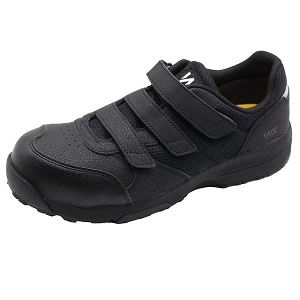 スニーカー メンズ 靴 黒 ブラック イエロー 安全靴 樹脂先芯 軽量 軽い 幅広 ワイズ 3E 屈曲 反射 テクシーワークス TEXCY WX WX-0002｜shoesbase｜04
