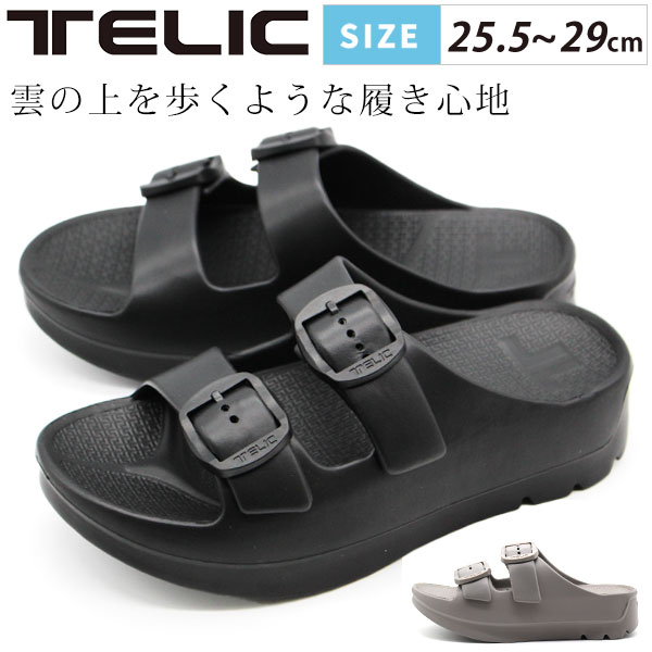たこやき様　Telicリカバリーサンダル ブラック　 L(26.5-27) TELIC テリック サンダル リカバリーサンダル レディース