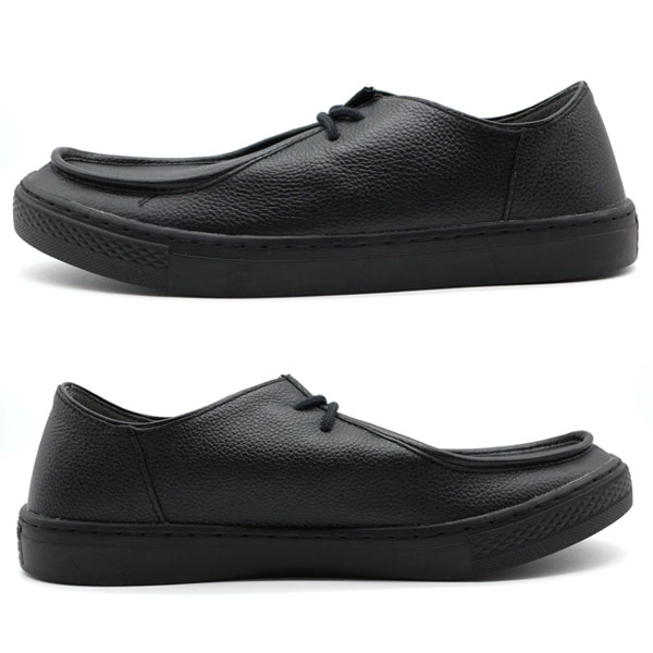 CONVERSE（コンバース） モカシン メンズ 靴 黒 ブラック 革靴 レザー