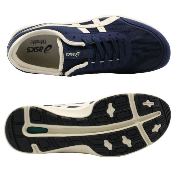 【新品】アシックス 本革　 スニーカー 28㎝ ネイビー アシックス ASICS ジュニア スニーカー アシックスレーザービーム