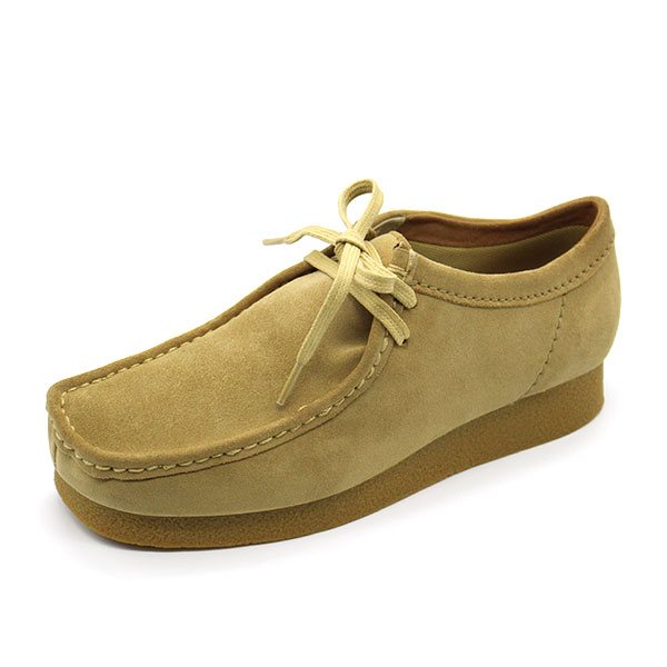 CLARKS ワラビー　ベージュ モカシン Clarks（クラークス） ワラビー モカシン スリッポン ブーツ