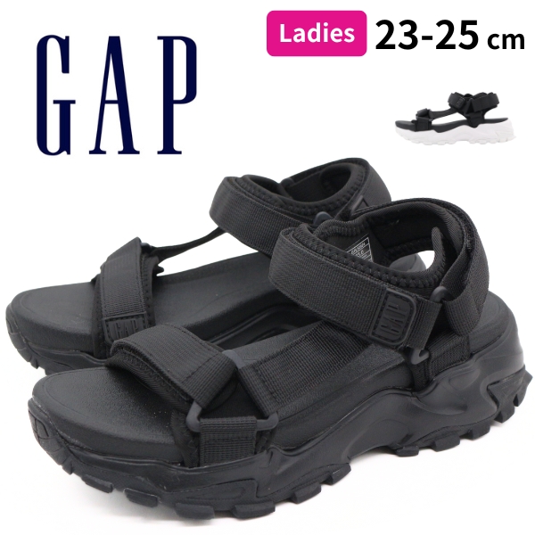 GAP サンダル メンズ 靴 スポーツサンダル 黒 ブラック 軽量 軽い クッション スポサン おしゃれ ブランド  歩きやすい スポーツ ギフト ギャップ GPL52524 | GAP | 01