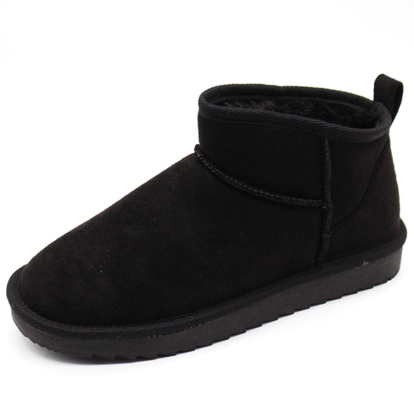 ブラックムートンブーツ厚底デザイン SHAKA 厚底ショートムートンブーツ SHORT MOUTON BOOTIE CHUNKY