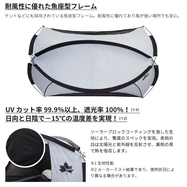 LOGOS（ロゴス） サンシェード ソーラーブロック フルパラシェード