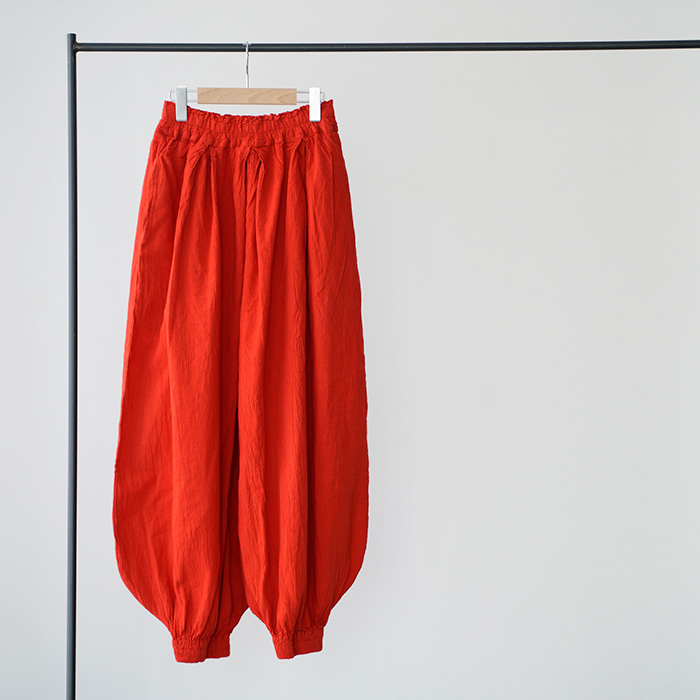 ヂェン先生の日常着　赤藤色　バルーンパンツ　スリム ヂェン先生の日常着 バルーン パンツ 全5色 21110255 レディース