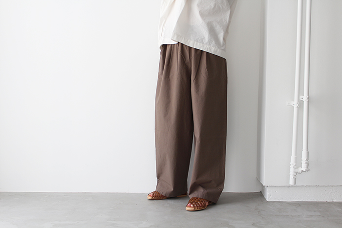 evam eva エヴァムエヴァ cotton wide pants コットン ワイド パンツ