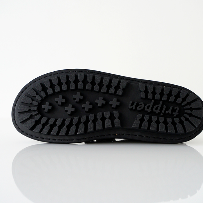 美品　トリッペン　Vカットレースアップシューズ　ブラック　37 OFFSPRING-VS]trippen(トリッペン) カウソフトレザーサイド