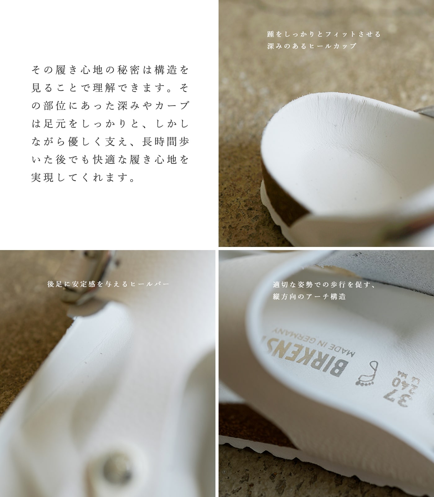 BIRKENSTOCK ビルケンシュトック サンダル レディース ホワイト