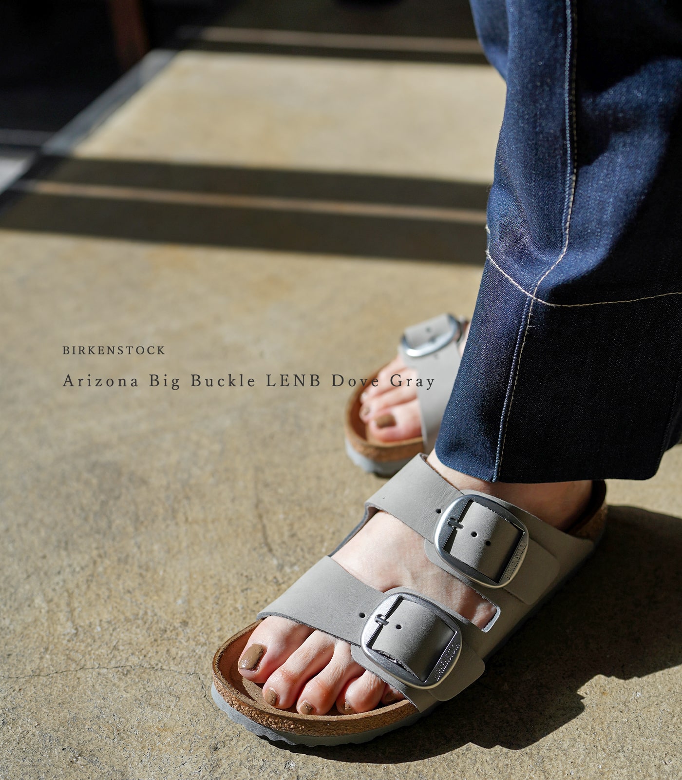 ビルケン レディース サンダル グレー コンフォートサンダル ビルケンシュトック BIRKENSTOCK Arizona Big Buckle  LENB Dove Gray 1022154 ★