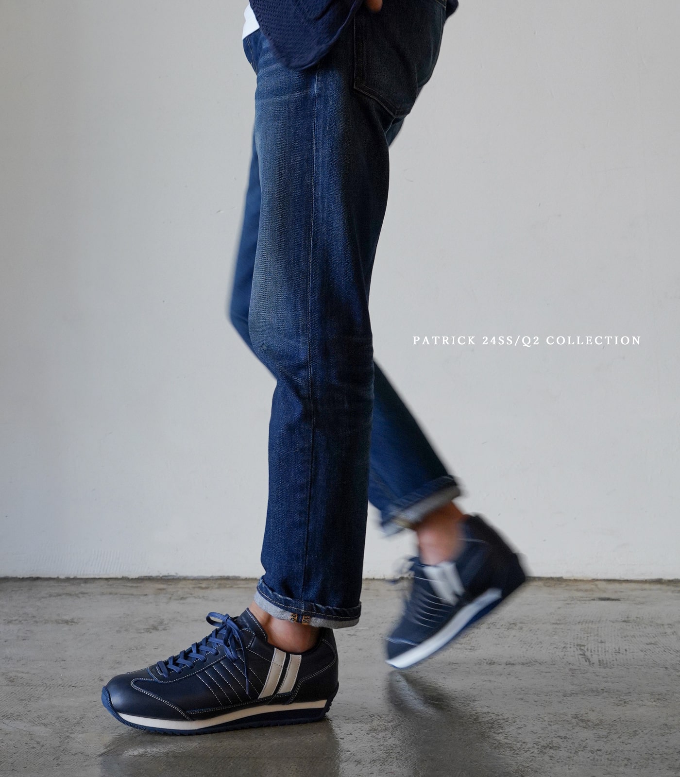 PATRICK（パトリック） スニーカー メンズ レザー マラレイン ネイビー