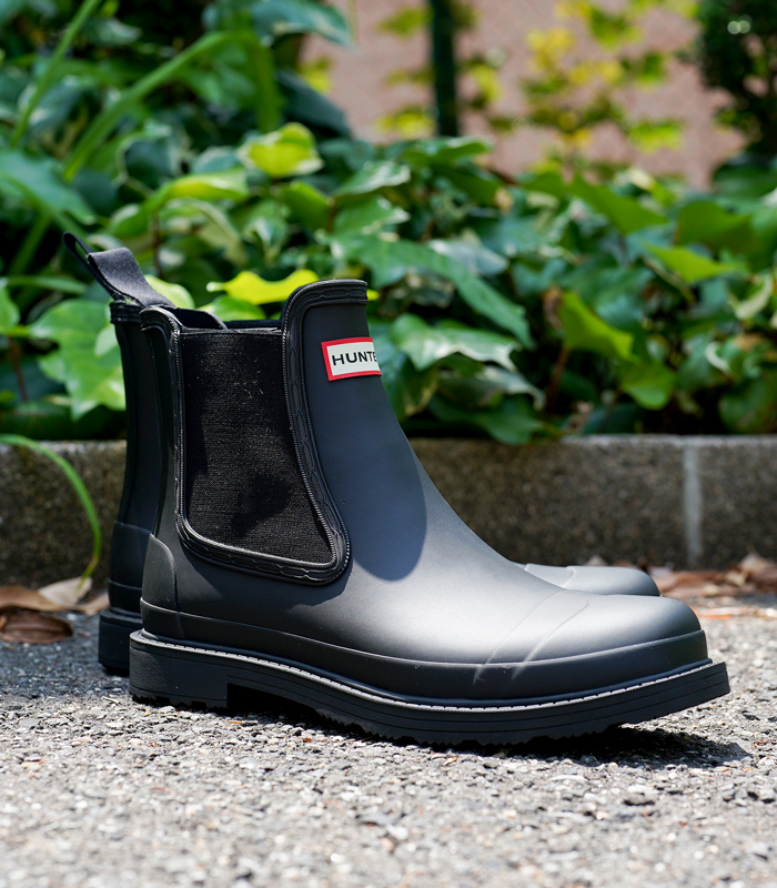 ポイント10倍 ハンター メンズ コマンド チェルシー ブーツ Hunter Mens Commando Chelsea Boot Mfs9016rma レインブーツ ブラック ラバー Nanopartea Com Sg