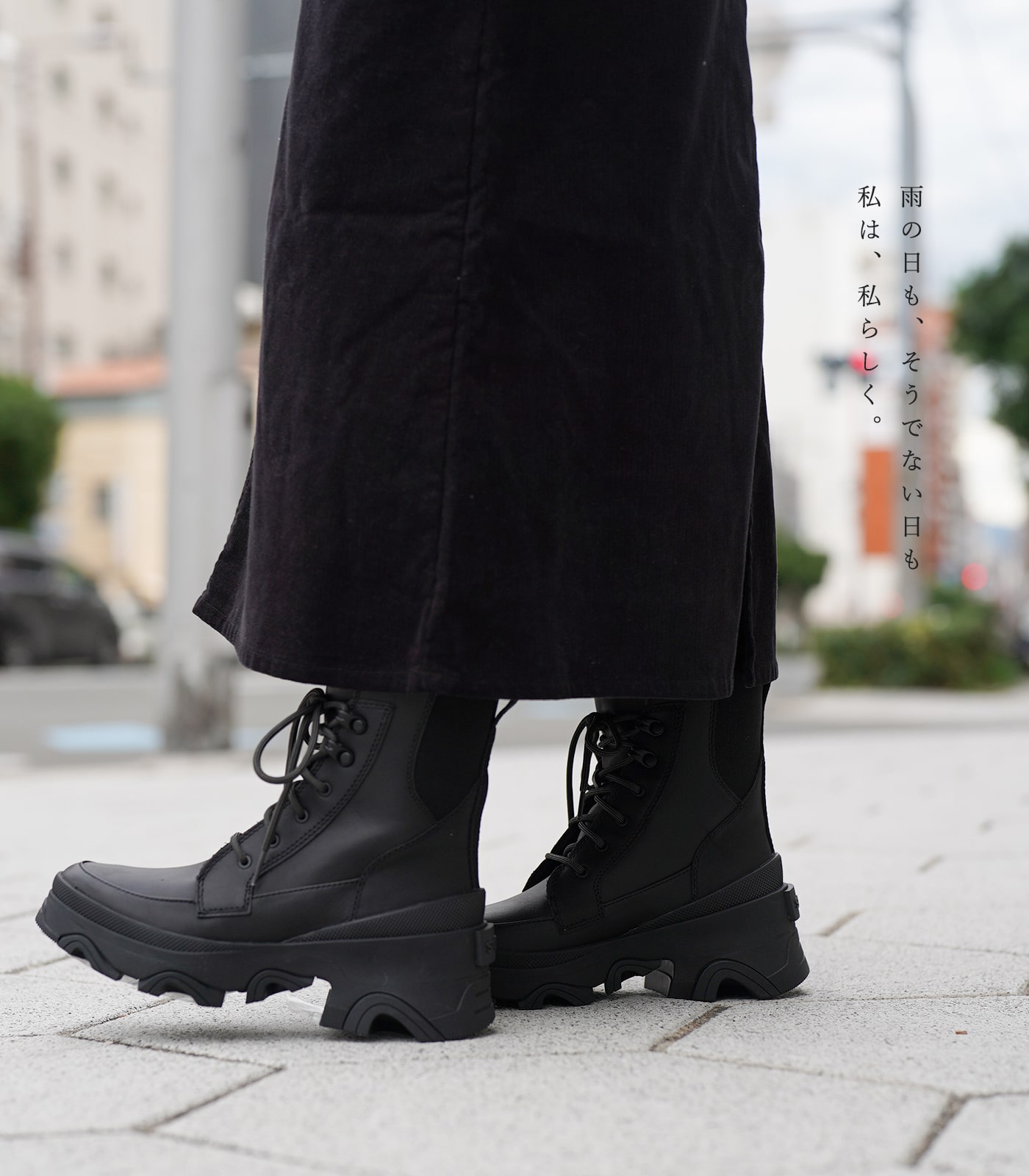 ソレル レディース ブレックス ブーツ レース ウォータープルーフ ブラック SOREL BREX BOOT LACE WP NL4305 011  Black Jet