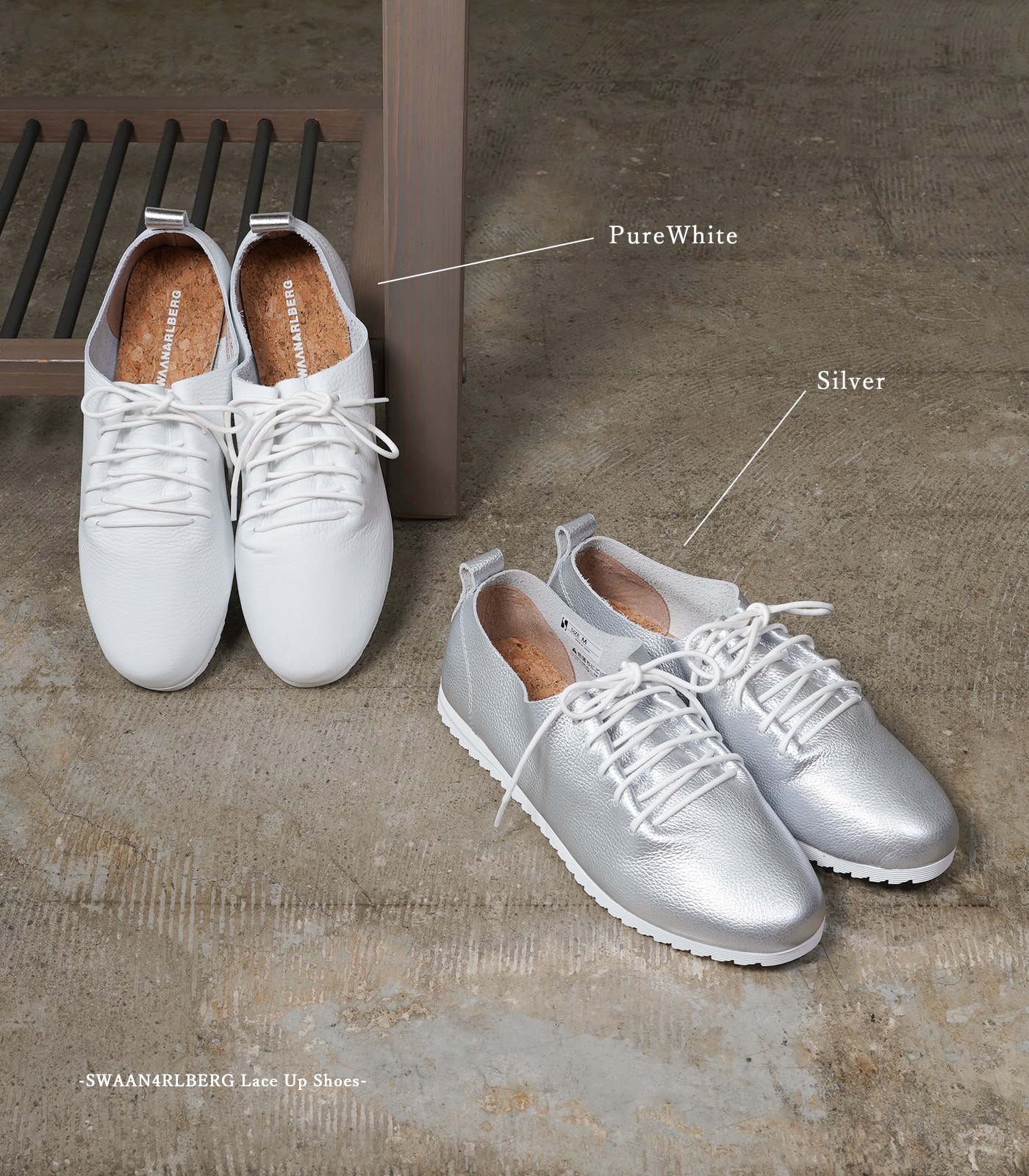 スワンアルバーグ ピュアホワイト シルバー レディース SWAAN4RLBERG LaceUpShoes PureWhite Silver  ポイント5倍 購入特典リムーバー付 レビュー特典付 : swaan4rlberglaceupshoes : QATARI - 通販 -  Yahoo!ショッピング