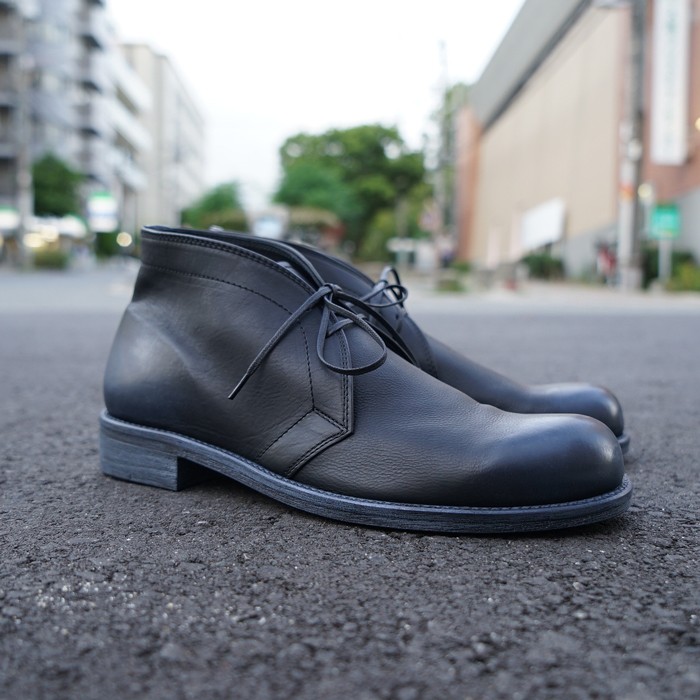 パドローネ チャッカブーツ テリー ブラック PADRONE CHUKKA