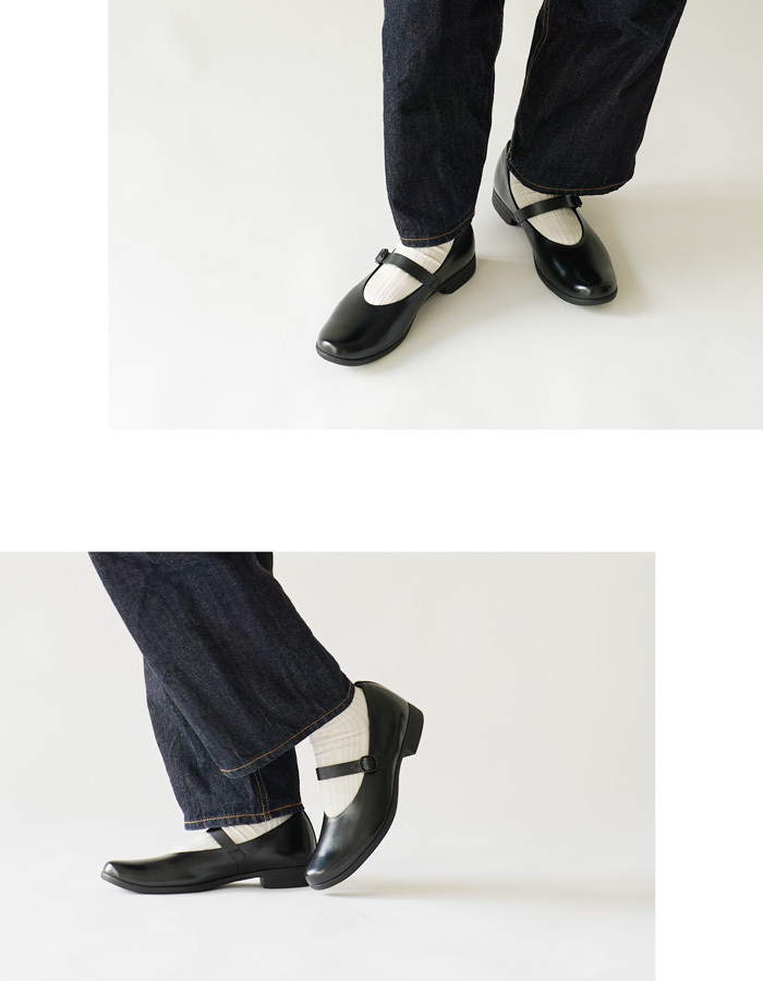 ショセ トラベルシューズ レディース パンプス 黒 ブラック レザー ガラスレザー TRAVEL SHOES by chausser TR-002  BLG レビュー特典 タオルハンカチ