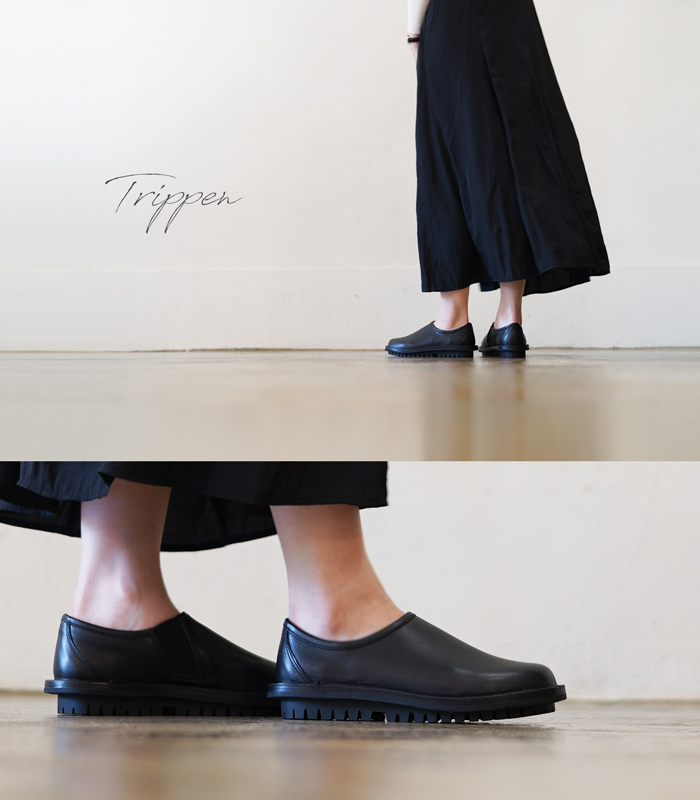 【9/11 1:59まで先着購入特典 防水スプレー付】トリッペン イェン スリッポン ブラック trippen plain toe slipon YEN-BOX  BLK-BK 2024年モデル ポイント10倍! : trippen-yen-box-blk : QATARI - 通販 - Yahoo!ショッピング