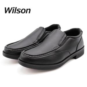 Wilson コンフォート カジュアルシューズ メンズ スリッポン 幅広4E 軽量靴 ビジカジ