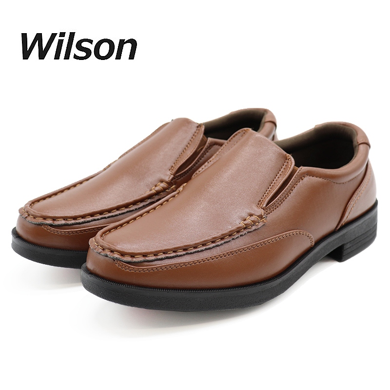 Wilson コンフォート カジュアルシューズ メンズ スリッポン 幅広4E 軽量靴 ビジカジ｜shoesstore-reodert｜03