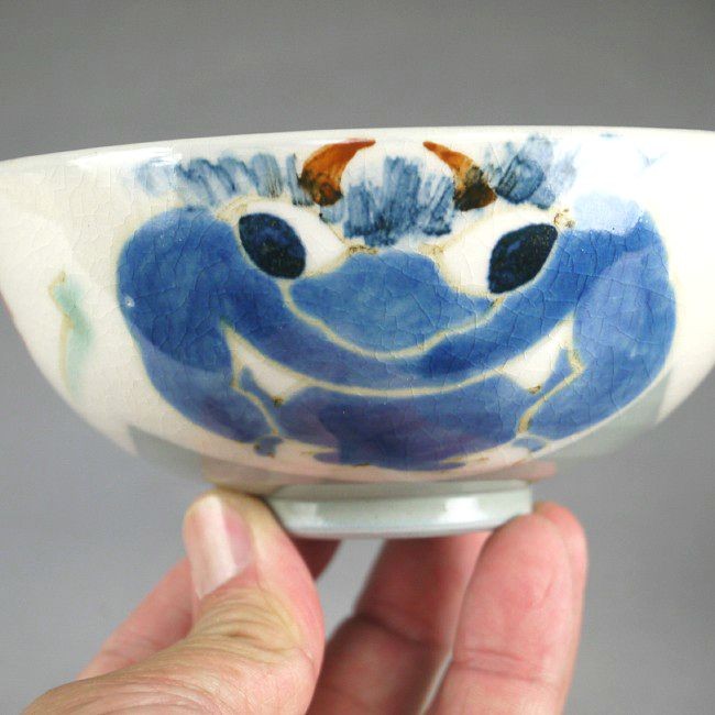 京焼 清水焼 福鬼ご飯茶碗 陶仙 青鬼大 : 松韻堂 Yahoo!店 - 通販