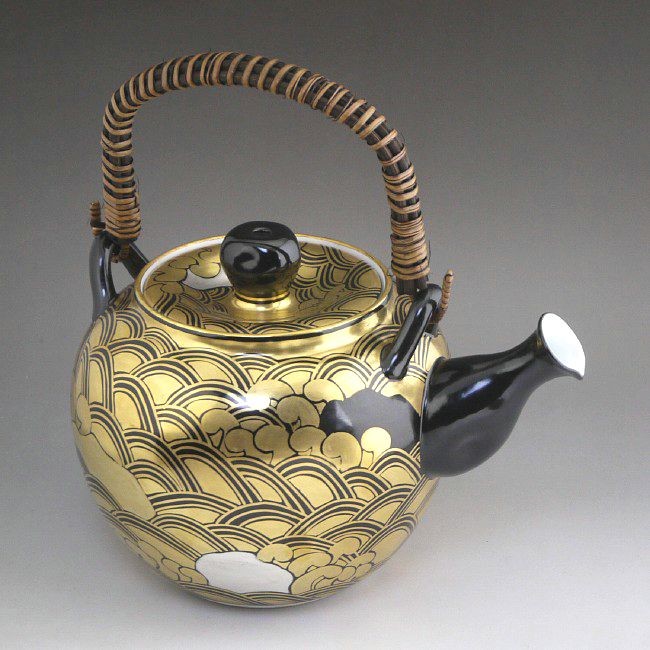 京焼 清水焼 金襴手青海波石瓶 英泉 : 松韻堂 Yahoo!店 - 通販 - Yahoo